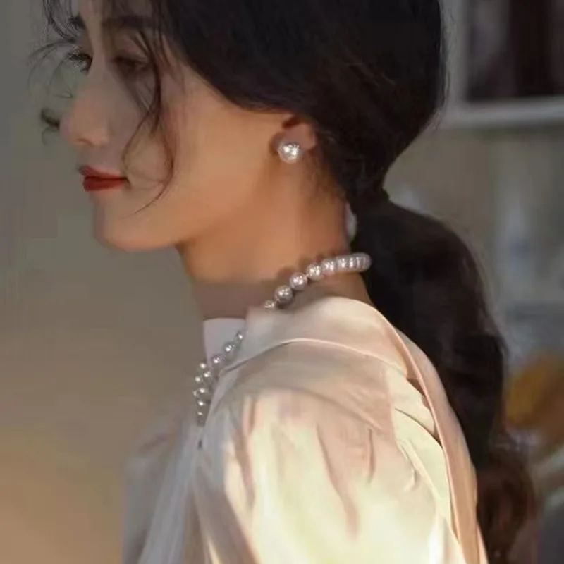 

Серьги Эдисона из 18-каратного золота 5А с пресноводным жемчугом Круглые базовые безупречные серьги из натурального жемчуга 8-13 мм