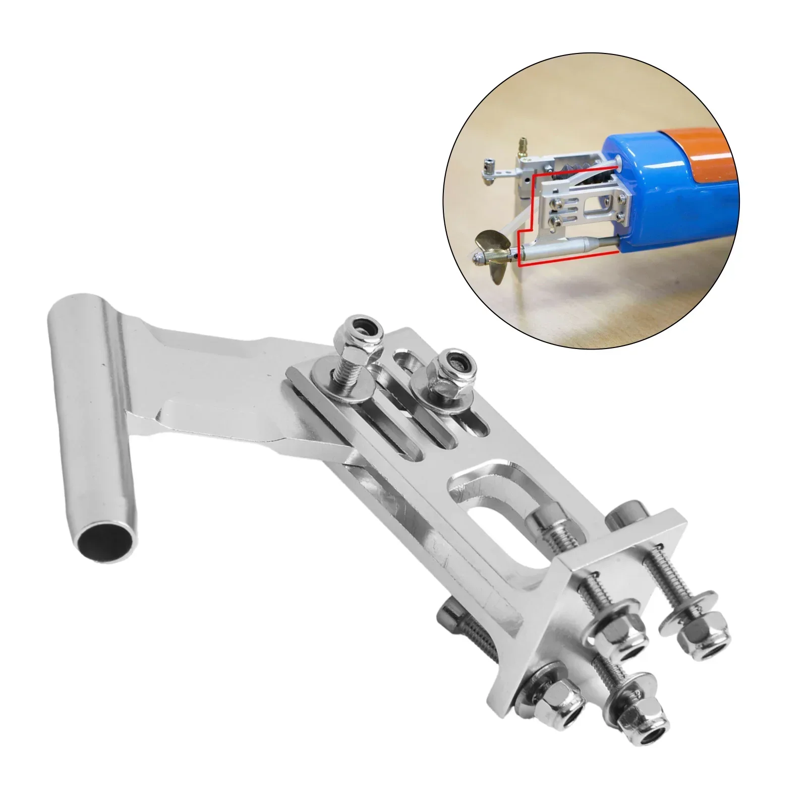 1pcs 4mm Shaft Bracket For RC Boat Adjustable Aluminum Strut For Shaft Flex Cable Nitro-Or Electric DIY RC Racing Boat Kids Toys