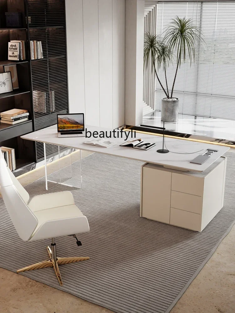 

LXItalian Slate Desk Modern Simple L-Shaped Bookcase Computer Desk Corner DeskSSS