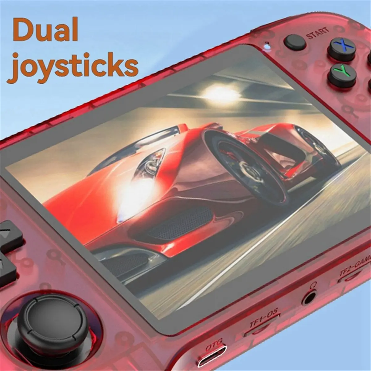 A3#(Upgraded) 1752F R46H Retro Handheld Game Console 128G 20000+ Games 4.2 Inch Screen Portable Video Player Gamepad Support 10+