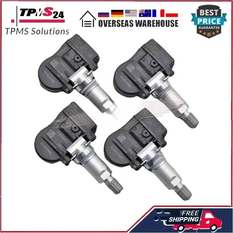 

4PCS For Suzuki Alto Baleno Cultus Grand Vitara II Ignis Jimny Kizashi Swift SX4 TPMS TIRE PRESSURE SENSOR 433MHz 43130-61M00
