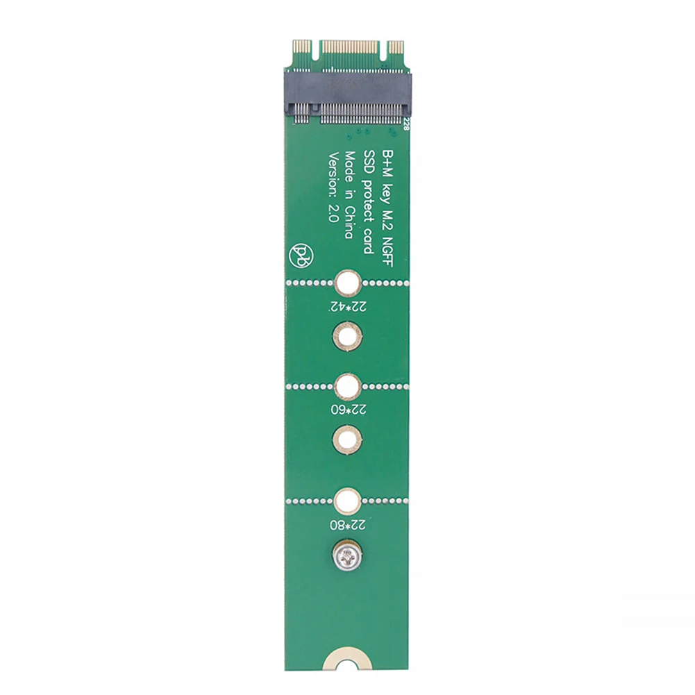 SSD 보호 카드 어댑터 카드 NGFF NVME AHCI SSD 하드 디스크 인터페이스 남성-여성 테스트 보호 카드 M2 B + M 키 슬롯