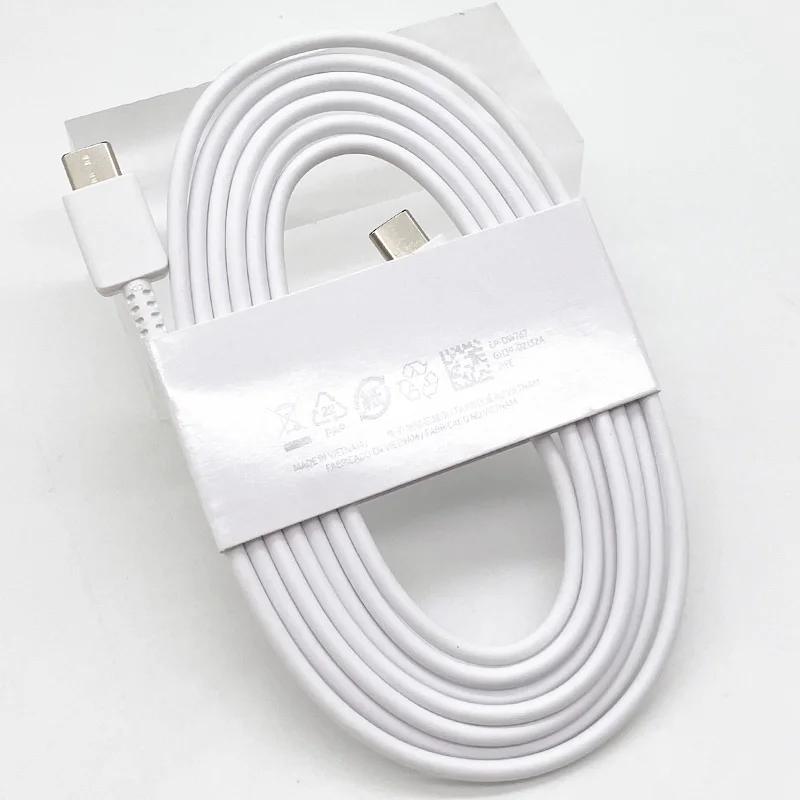 SAMSUNG 1,8M 3A Kabel S25 S24 A54 USB Typ-C zu Typ-C PD 45W Superschnelles Ladekabel für Galaxy S23 S22 S21 S20 Plus A15 A53 – Detail 1