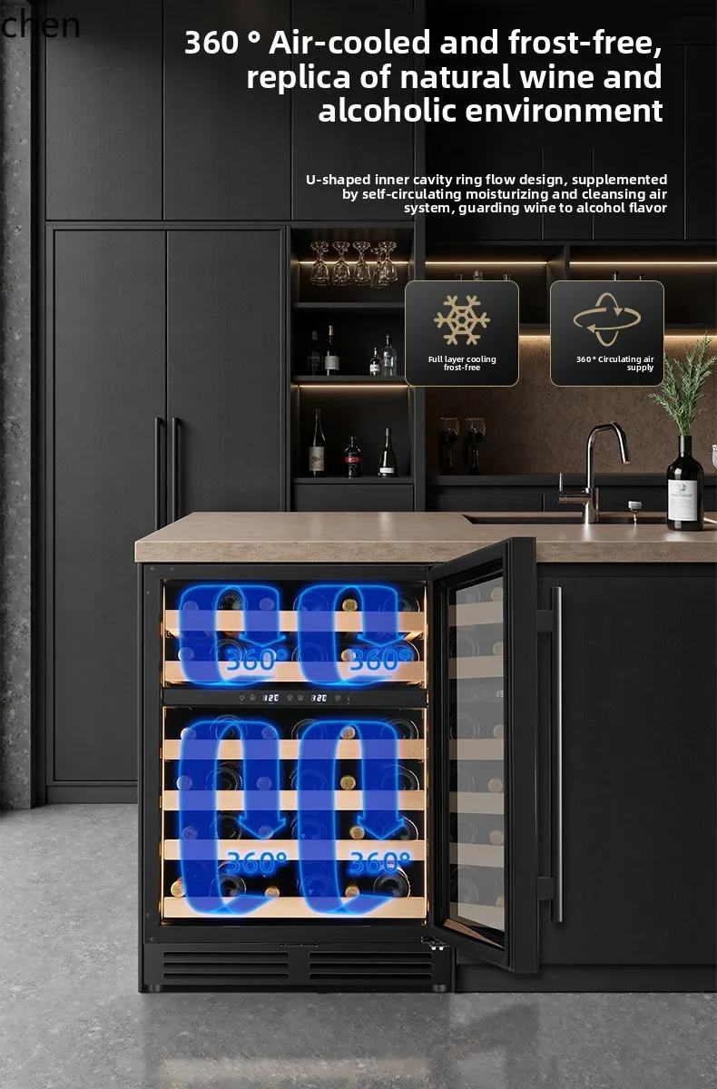 ZML conversion intelligent constant temperature embedded household  temperature area wine cabinet constant temperature cabinet