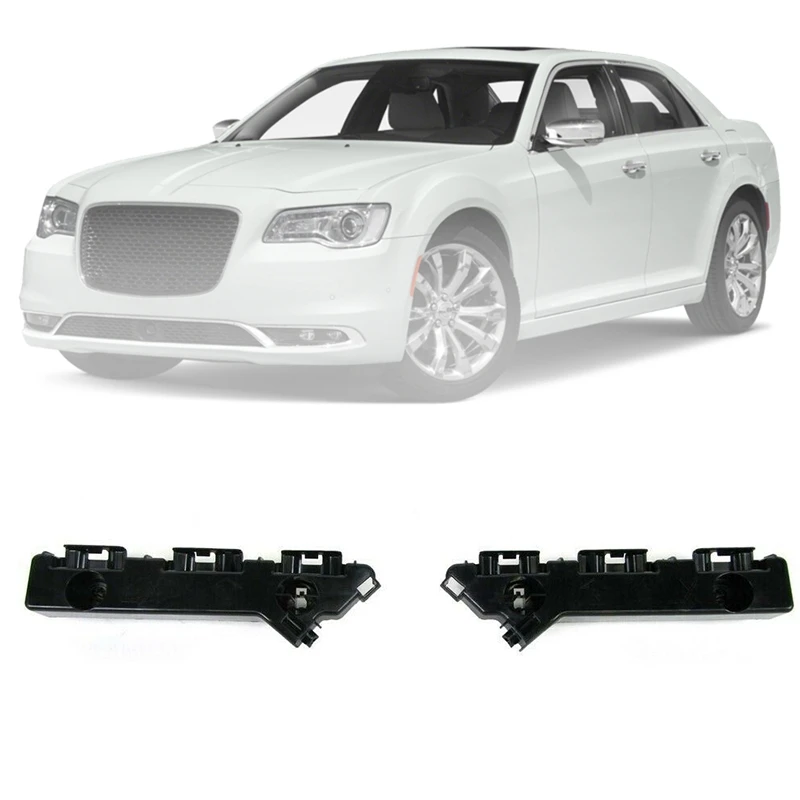 Right & Left Side Front Bumper Fascia Support Brackets 57010402AD 57010401AD For 2011-2020 Chrysler 300