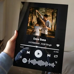 ZYLTD DIY Song Code Acrylic Board Personalized Colorful Letter Personal Photo Album Life Picture Music Plaque Home Wall Decor