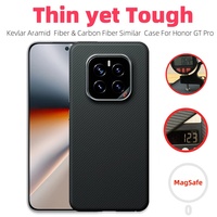 For honor gr pro case kevlar aramid Fiber Carbon magsafe Thin solid premium cover Slim black magnetic matte hard anti impact