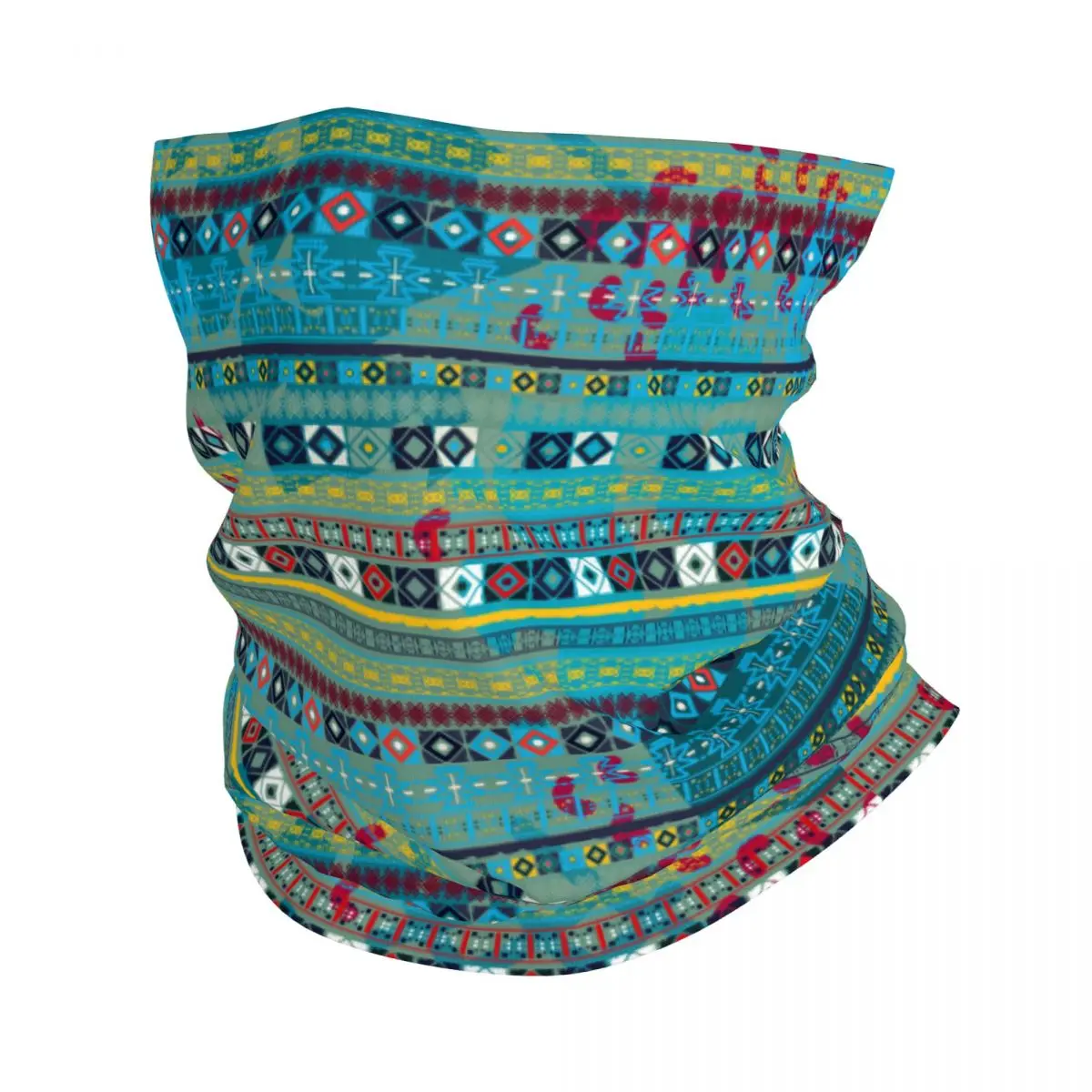 

Watercolor Ethnic Pattern Thin Wrap Scarf Bandana Neck Gaiter Face Cover Headband