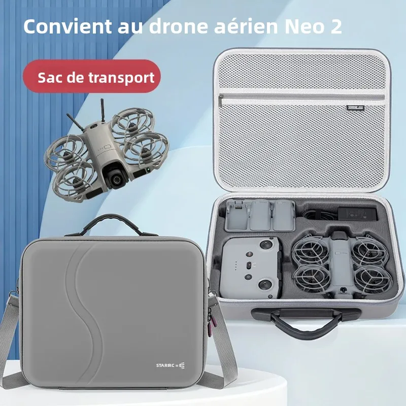 Étui de transport à coque rigide pour DJI NEO 2 RC-N3, sac de rangement volant, boîte absorbant les chocs pour accessoires de Drone DJI Neo 2