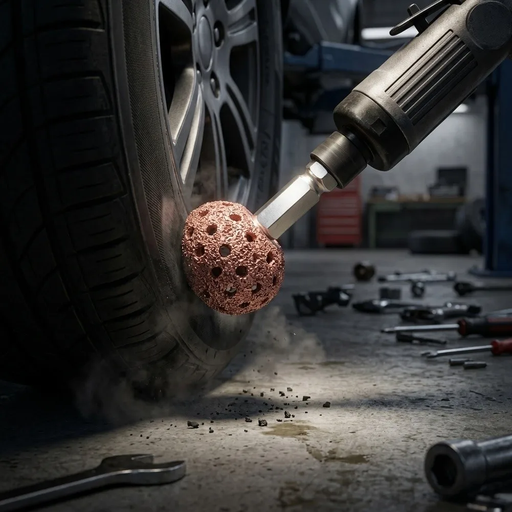 Grinding Wheel Buffing Wheel Repair Alloy Wear-resistant Rasp Buffer Ball Tyre Grinding Head Hand Tool Grinding