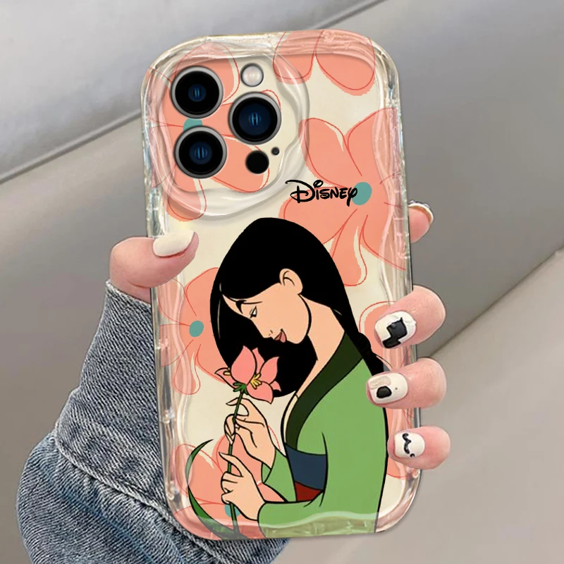 Mulan Cute Cartoon Disney dla Apple iPhone 15 14 13 12 11 XS XR X 8 7 Pro Plus Max Miękkie, przezroczyste etui na telefon Wave Oil