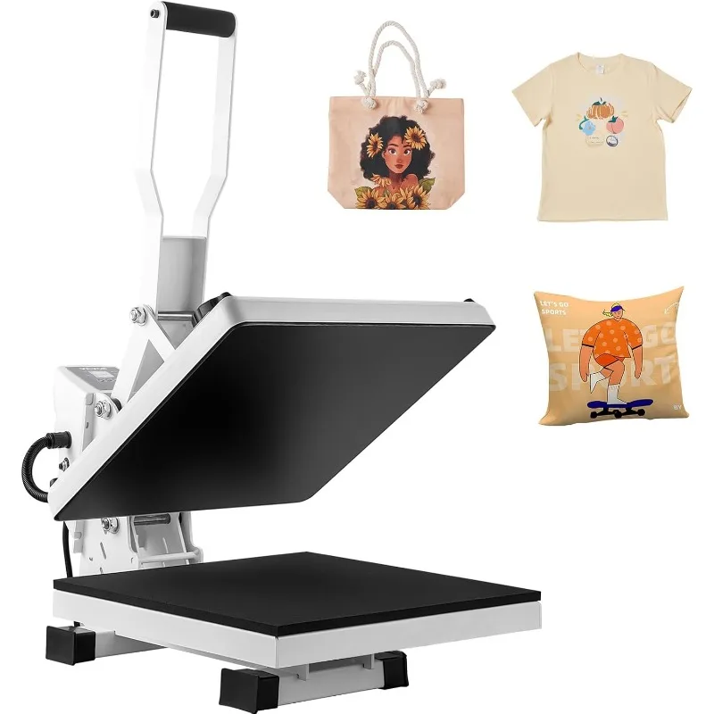 1700W High Pressure Clamshell Heat Press Machine for T Shirts, Large Professional Digital Control Heat Transfer Machine