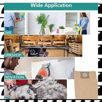 A44U 12PCS Vacuum Dust Paper Bag Fit For  Dxva19 4104 Vacuum Cleaner Accessories Spare Parts Dust Bag