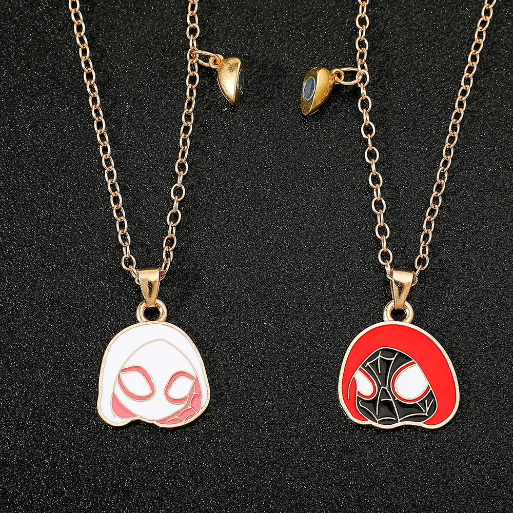 Disney Marvel Spider Man Necklace Movie The Avengers Spider Man Necklace Jewelry For Couple Jewelry Accessories Gifts