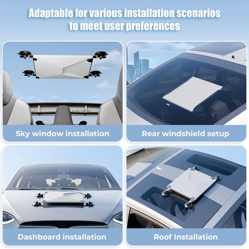 Untuk Starlink Kit Pemasangan Mobil Dudukan Cangkir Isap Mini untuk Pemasangan Atap Matahari/Depan/Belakang Jendela Aman Cocok untuk Internet Perjalanan