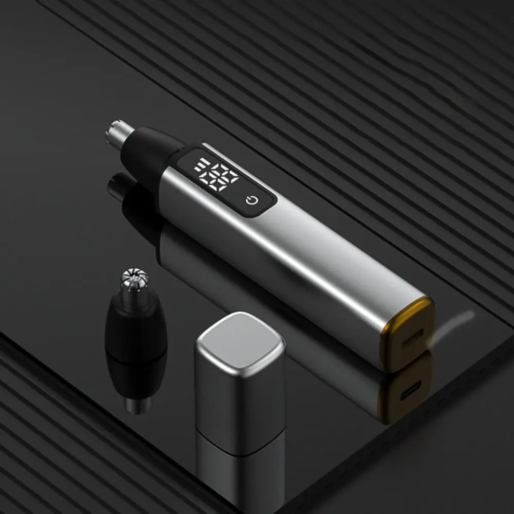 

Digital Display Electric Nose Hair Trimmer Fast Charging High Speed Motor Nose Hair Scissor Waterproof Eyebrows beard grooming