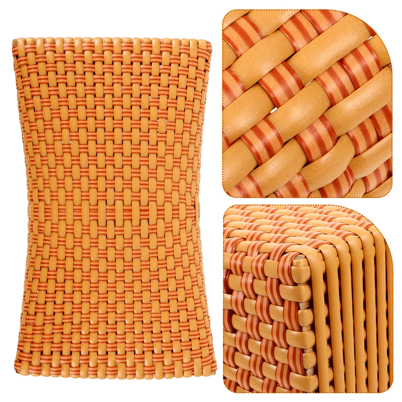 

Simulated Rattan Cervical Pillow Woven Neck Cushion Breathable Neck Rest for Elderly Sauna Room Sauna Pillows