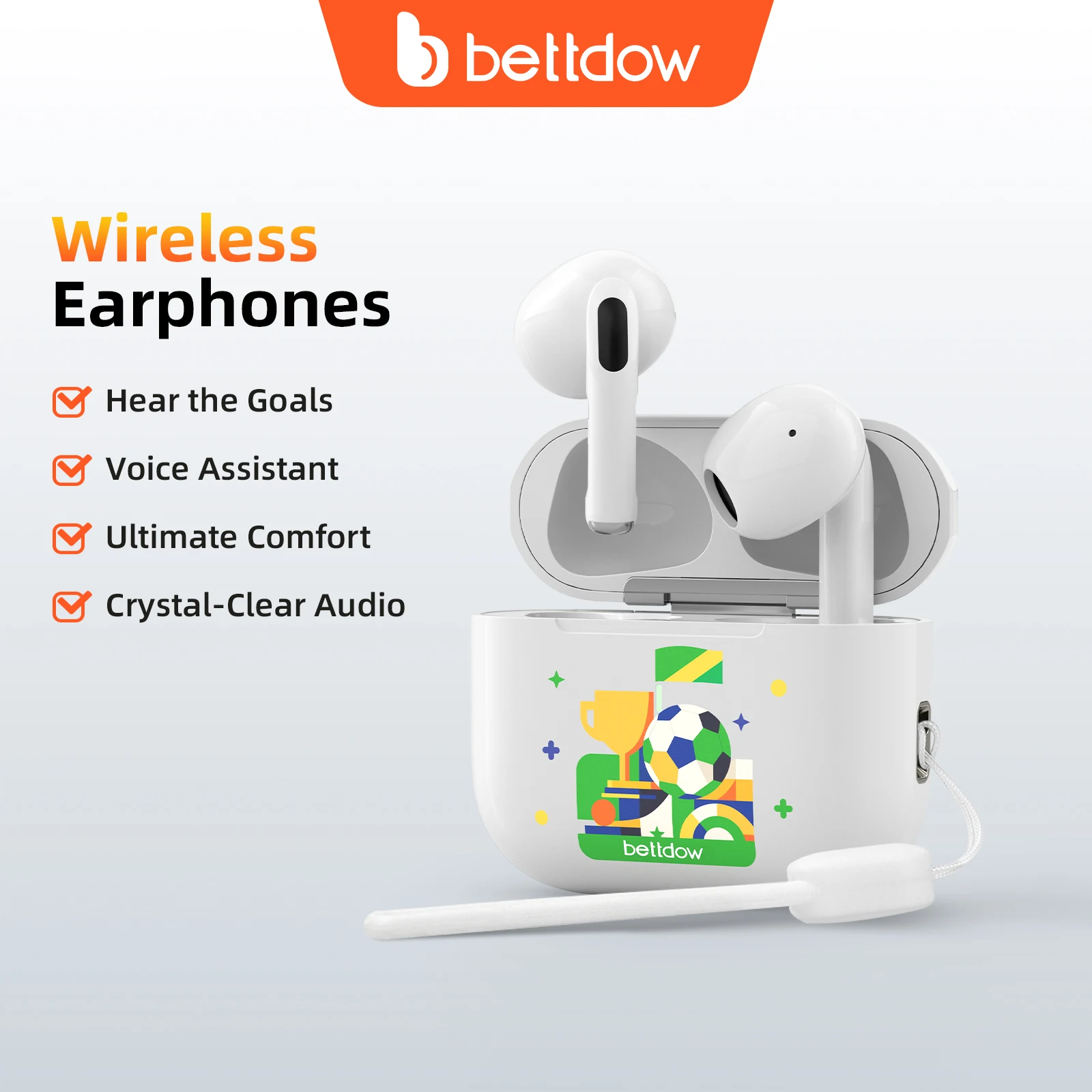 Bettdow Fone De Ouvido Sem Fio Bluetooth 5.3 De Terceira Geração Fone Sem Fio Bluetooth À Prova D'água HiFi