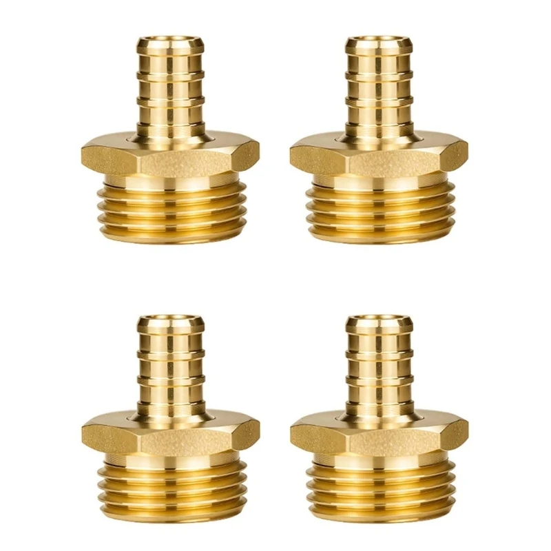 

Threaded Brass Hose Fitting 3/4 Male Hose Thread 2 Adapter for Irrigation Water Lines, Garden Watering, and Hose D0LD