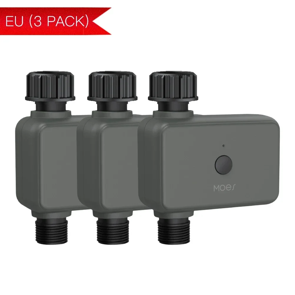 Moes Smart Tuya Bluetooth-Wassertimer, Regenverzögerung, programmierbarer Bewässerungstimer mit automatischem und manuellem Bewässerungs-Hub erforderlich