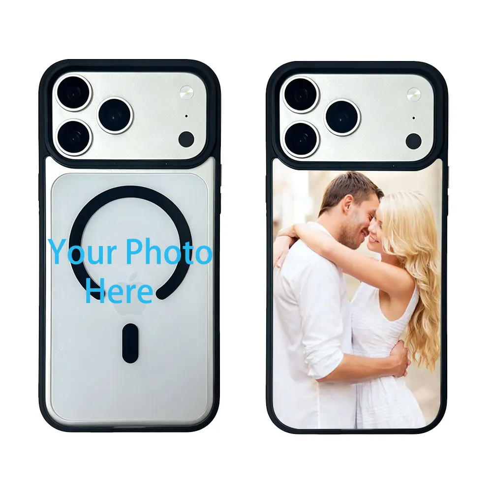 Custom DIY Phone Case For iPhone 17 16 15 14 13 12 11 Pro XS Max Plus Mini X XR Air 16e 17e Magnetic Two in One Shockproof Cover