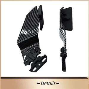 Adjustable Carbon Fiber Style Side spoiler, fairing with rearview mirrors, Honda, Kawasaki, Suzuki, BMW, Yamaha 10 Main Sales Honda Lead Careage - №4