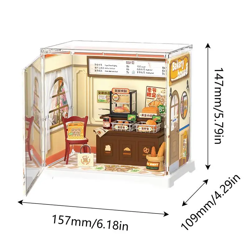 Mini Doll House Model Building Kits Toy Home Kit Creative Room Bedroom Decoration With Furniture For Birthday