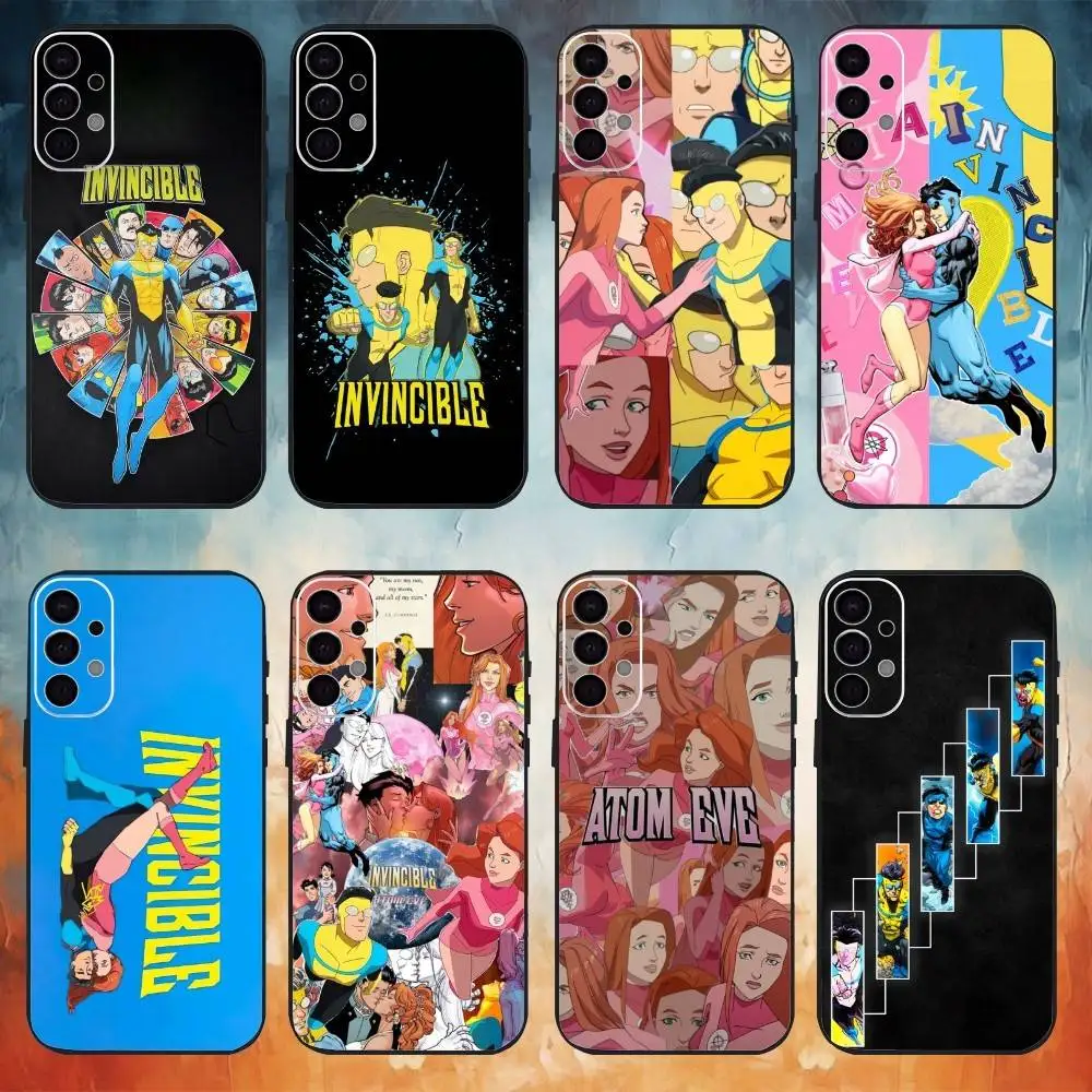 

I-Invincible Mark Atom EveS Phone Case For Samsung S25,S24,S21,S22,S23,S30,Ultra,S20,Plus,Fe,Note,10,9,5G Black Cover