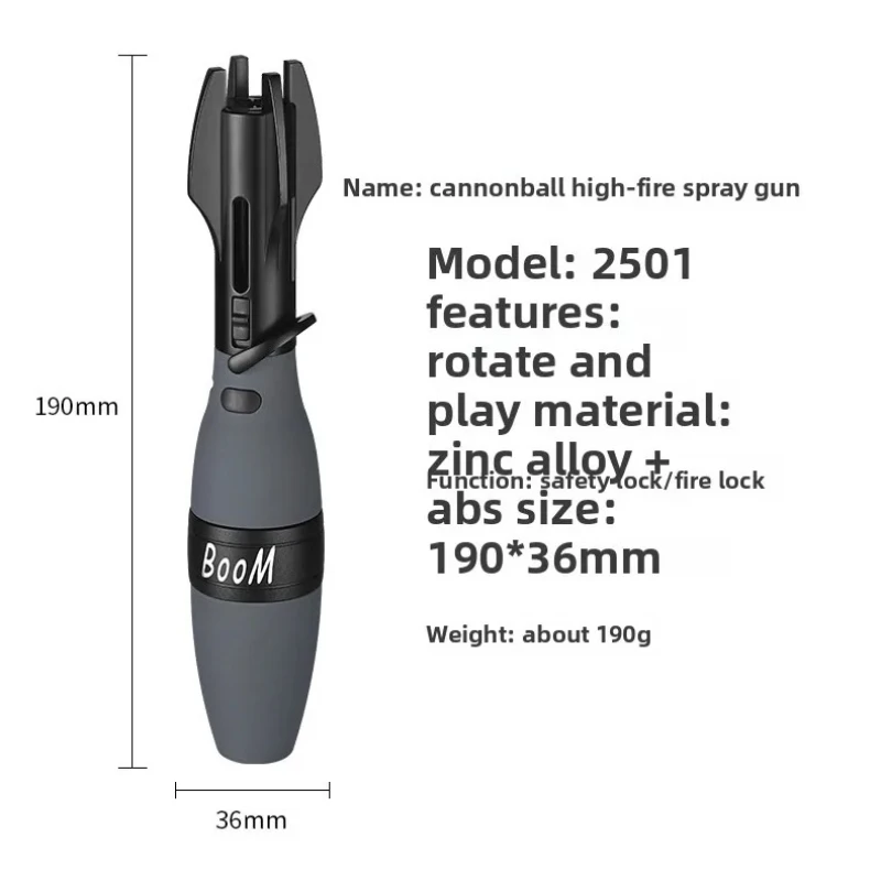 

New High Grade Spray Gun Ignition Lighter Refillable Ergonomic Design Perfect Gift for Cigar Fans and Outdoor Adventurers