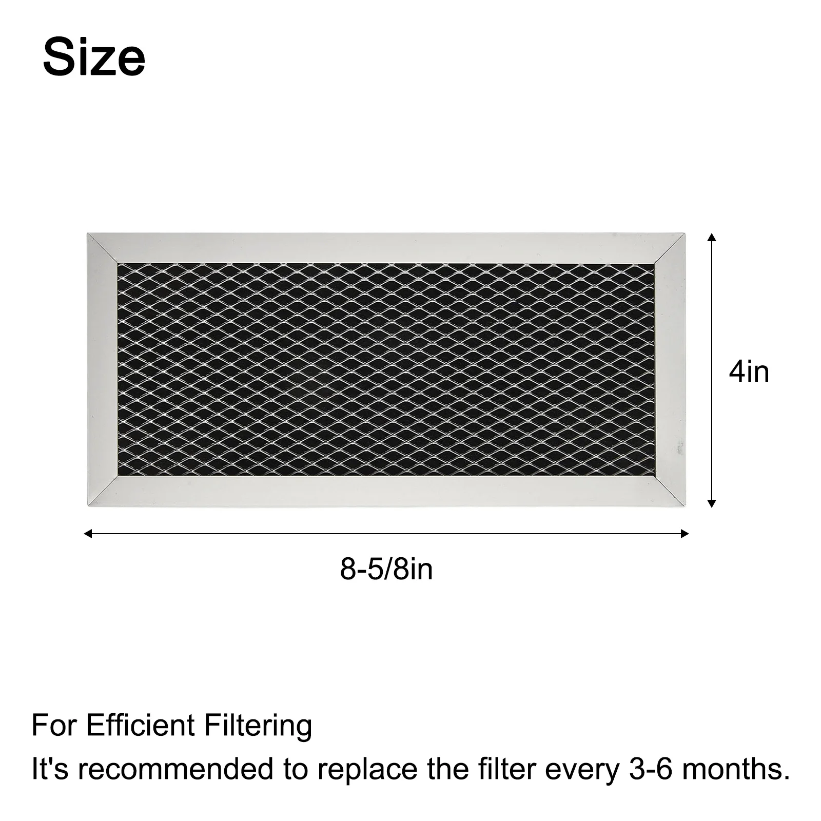 filtro-de-aluminio-de-carvao-ativado-desempenho-consistente-substituicao-de-filtro-de-carvao-ativado-configuracao-de-cozimento-para-micro-ondas-ge