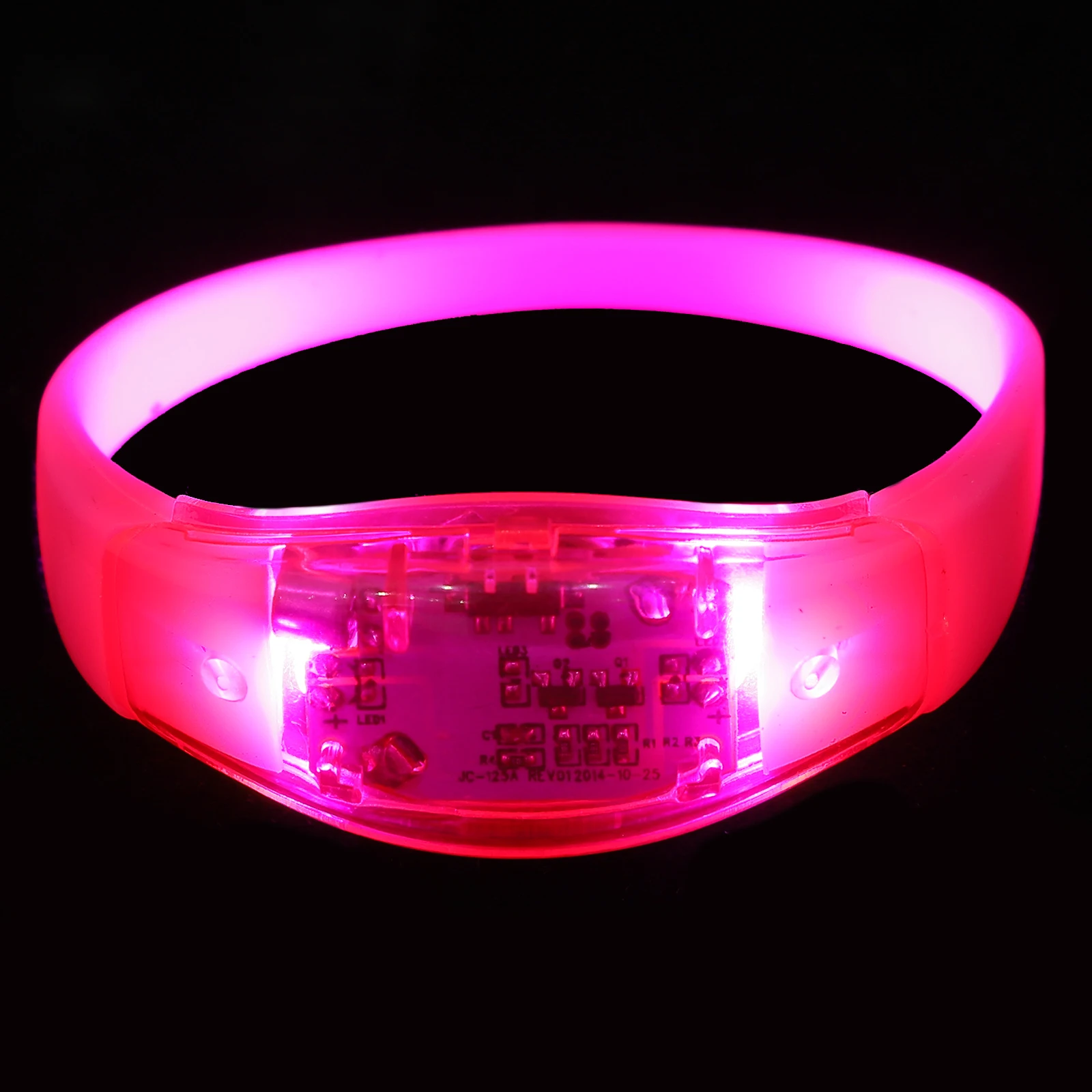 Voice-controlled Luminous Bracelet Wristband Glow Bracelets Light Silicone Bangle