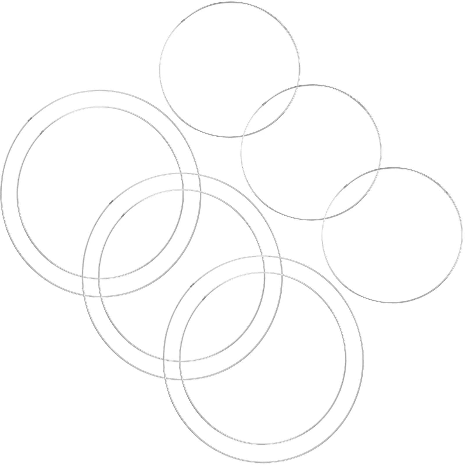 

9Pcs Round Metal Hoops for Dream Catchers Floral Wreath Decoration DIY Crafts Accessories Iron Rings Dream Catcher Round Hoops
