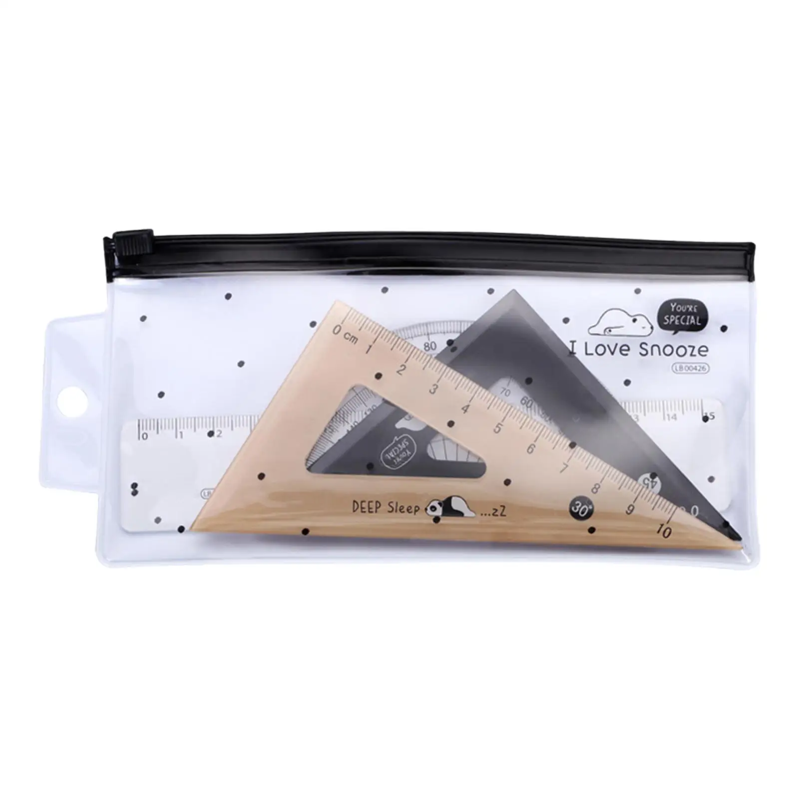 4x Geometry Math Ruler Measuring Tool Triangle Ruler Drafting Ruler Home