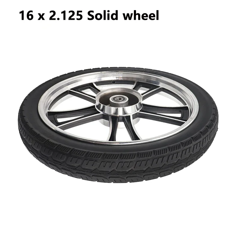 

Cycling Bicycle wheels Anti Puncture wheels 16 x 2.125 Inch Electric Cycle Solid wheel for E-bike tricycle