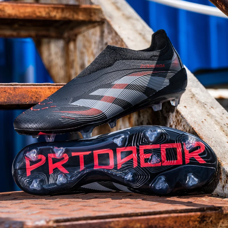 

Grass Training Men Football Field Boots Fast Professional Soccer Shoes Society Cleats Football Shoes Comfortable Sneaker Unisex