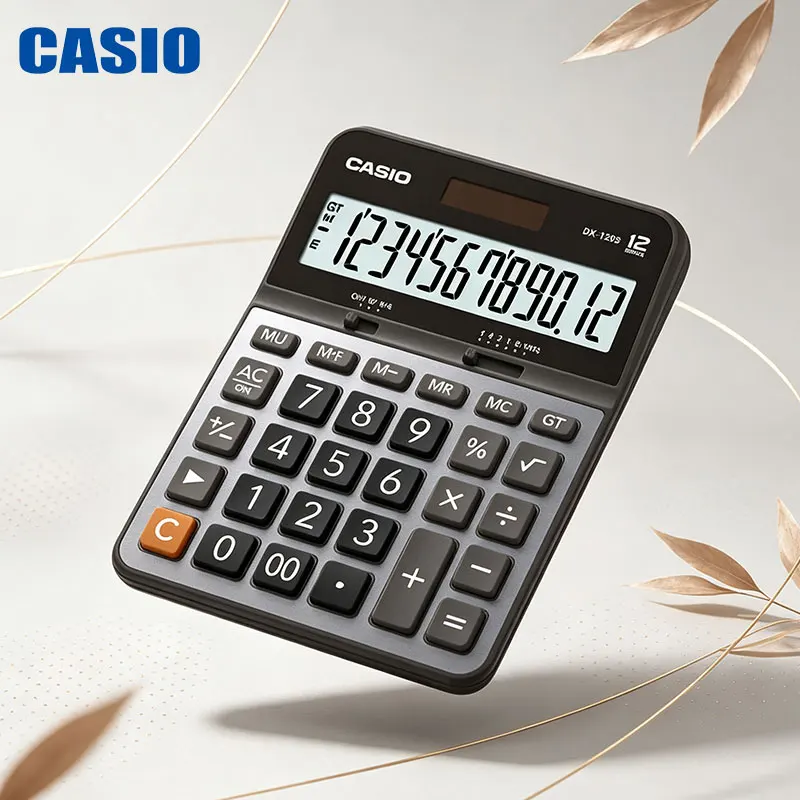 Casio DX-120B/DX-12B/DH-12/SL-310YC/MX-120B Long-lasting standby business calculator, financial studio reports, compact design