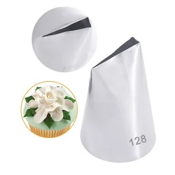 #128 Large Size Rose Petal Pastry Nozzles For Cake Decorating Tools Confectionery Icing Piping Tips Kitchen Acessories Cupcake