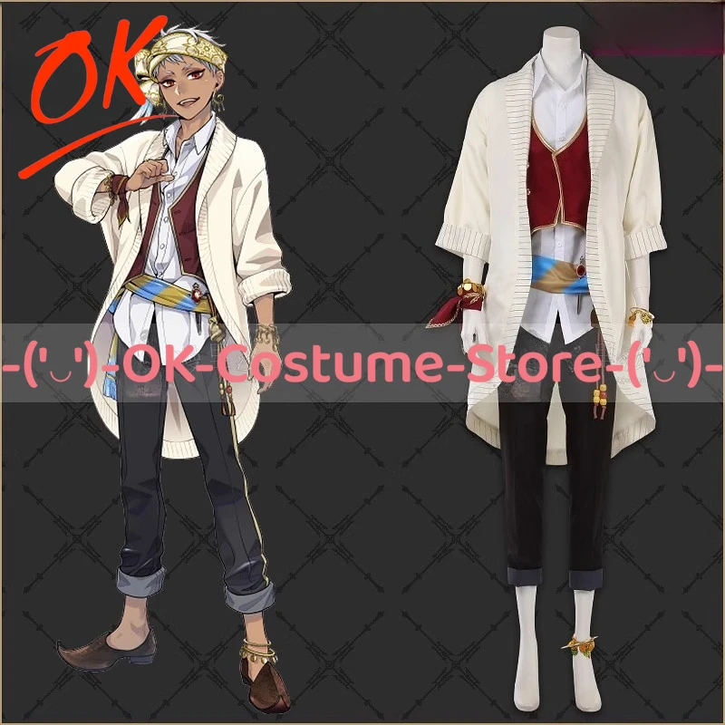 

[Customized Size] Twisted Wonderland Scarabia Kalim Al-Asim Cosplay Costume Character Outfit Halloween Carnival Party Uniform
