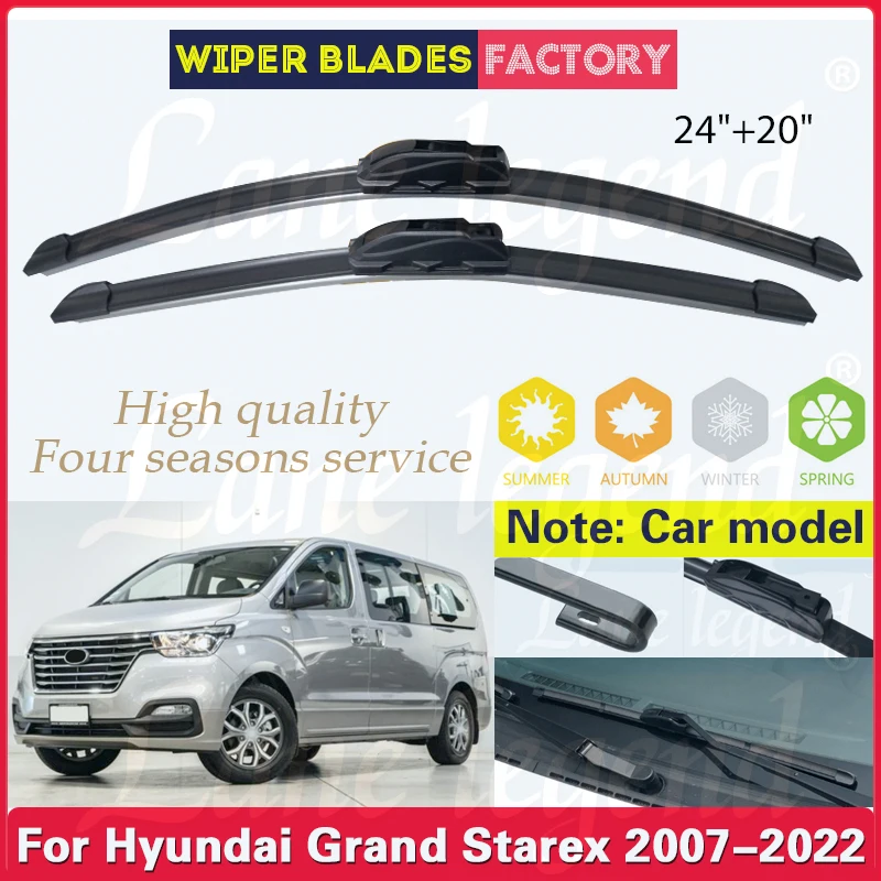 Car Wiper Blade For Hyundai Grand Starex TQ 2007 - 2022 Royale H-1 iMax H1 Front Windscreen Windshield Windows Car Accessories