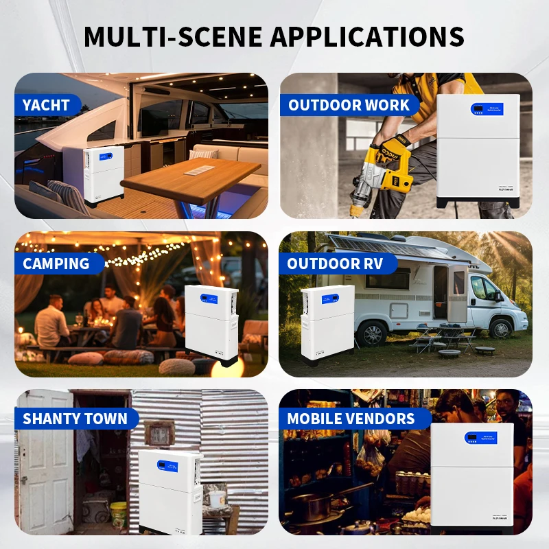 Гибридный инвертор Xiangyin 6500, гибридная мощность «все в одном», вертикальная штабелированная солнечная домашняя система хранения энергии, штабелируемая батарея