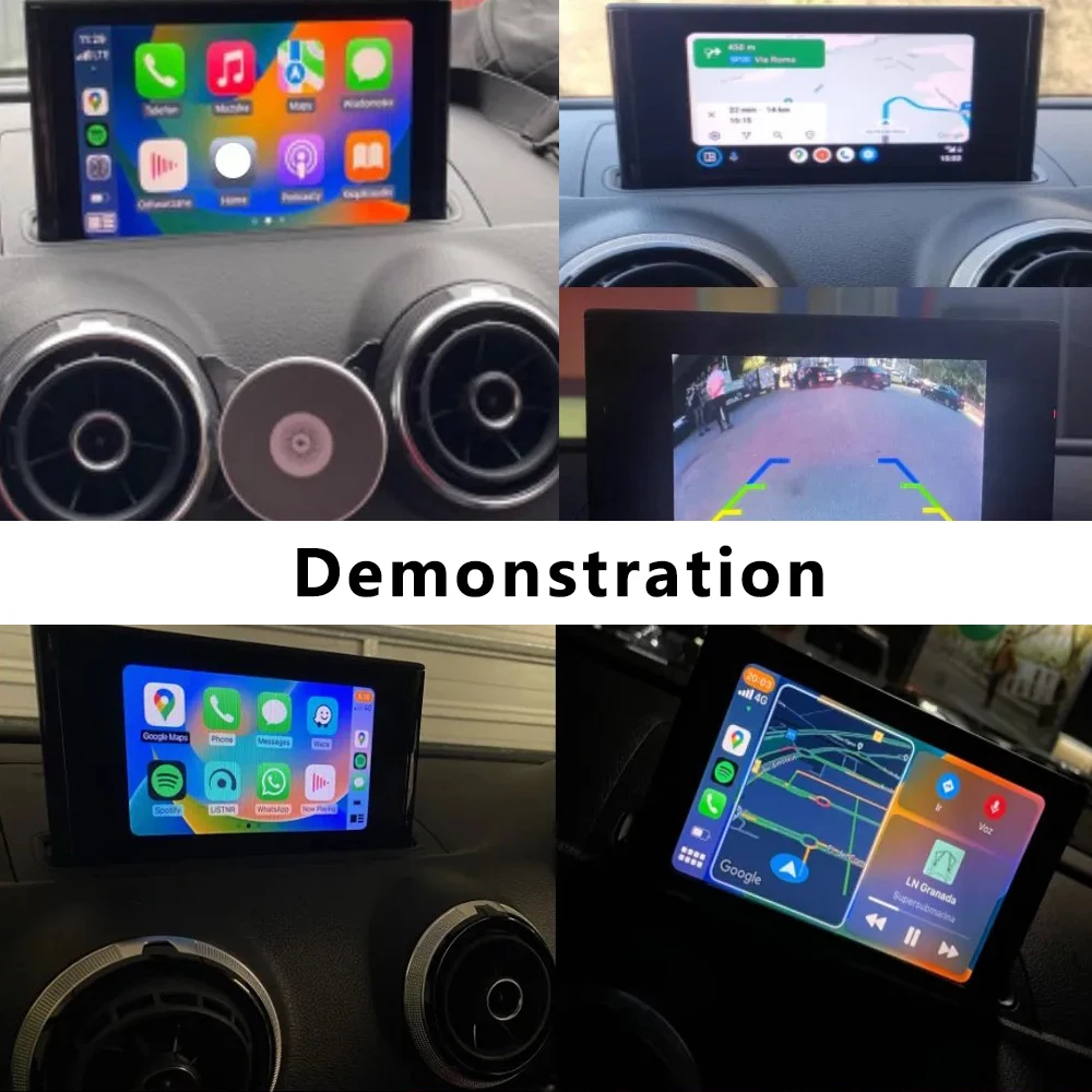 Drahtlose Carplay Android Auto Verlustfreie Installation Interface Für Audi A3 A4 A5 Q2 Q5L Q7 2014-2018 Hinten Kamera auto Spielen Modul – Detail 1