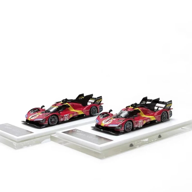 Modello 1/64 Resina 499P 2023 No.50/No.51 Modello di auto Giocattoli Collezione di regali Decorazione souvenir per adulti Display statico