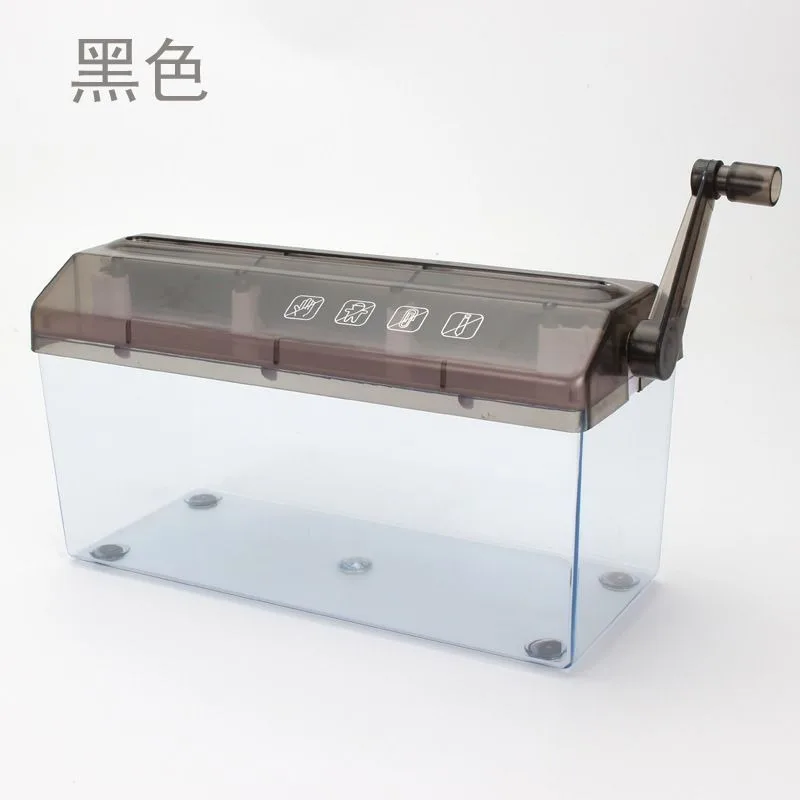 Portable Mini Household Manual Shredder A4 Small Office Silent Shredder Hand Paper Shredder