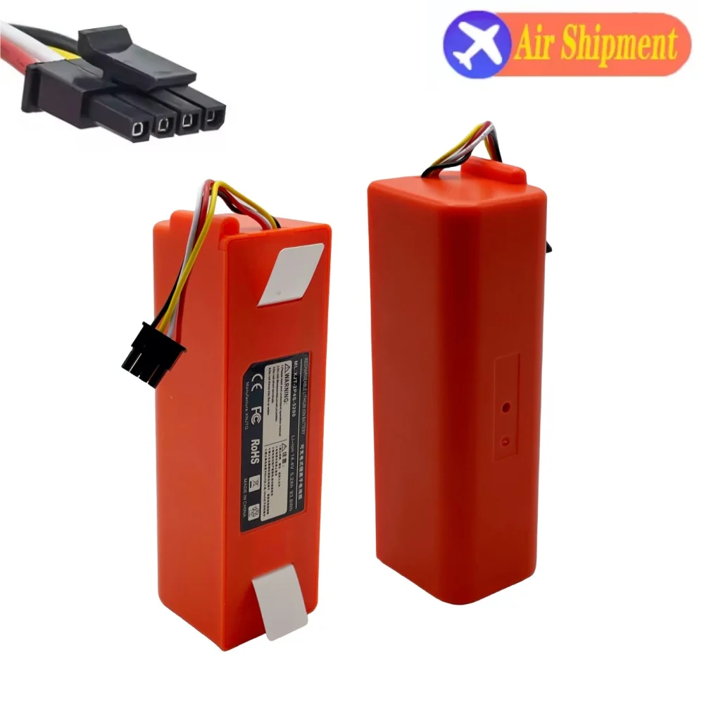 New 14.4V 6800mAh Li-ion Battery Replacement for XIAOMI ROBOROCK Vacuum Cleaner S50 S55 S60 S65 S5MAX S6 S7 Q5 Q7 MAX S7 MAXV