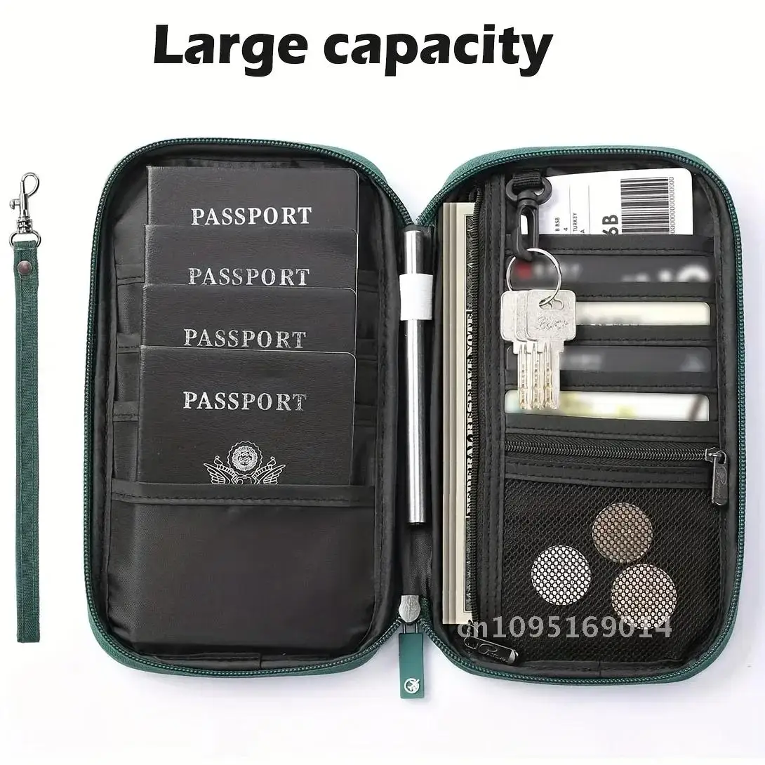 

Travel Passport Wallet Family Passport Holder Trip Document Holder Organizer Accessories Document Card Travel Bag Travel Wallet