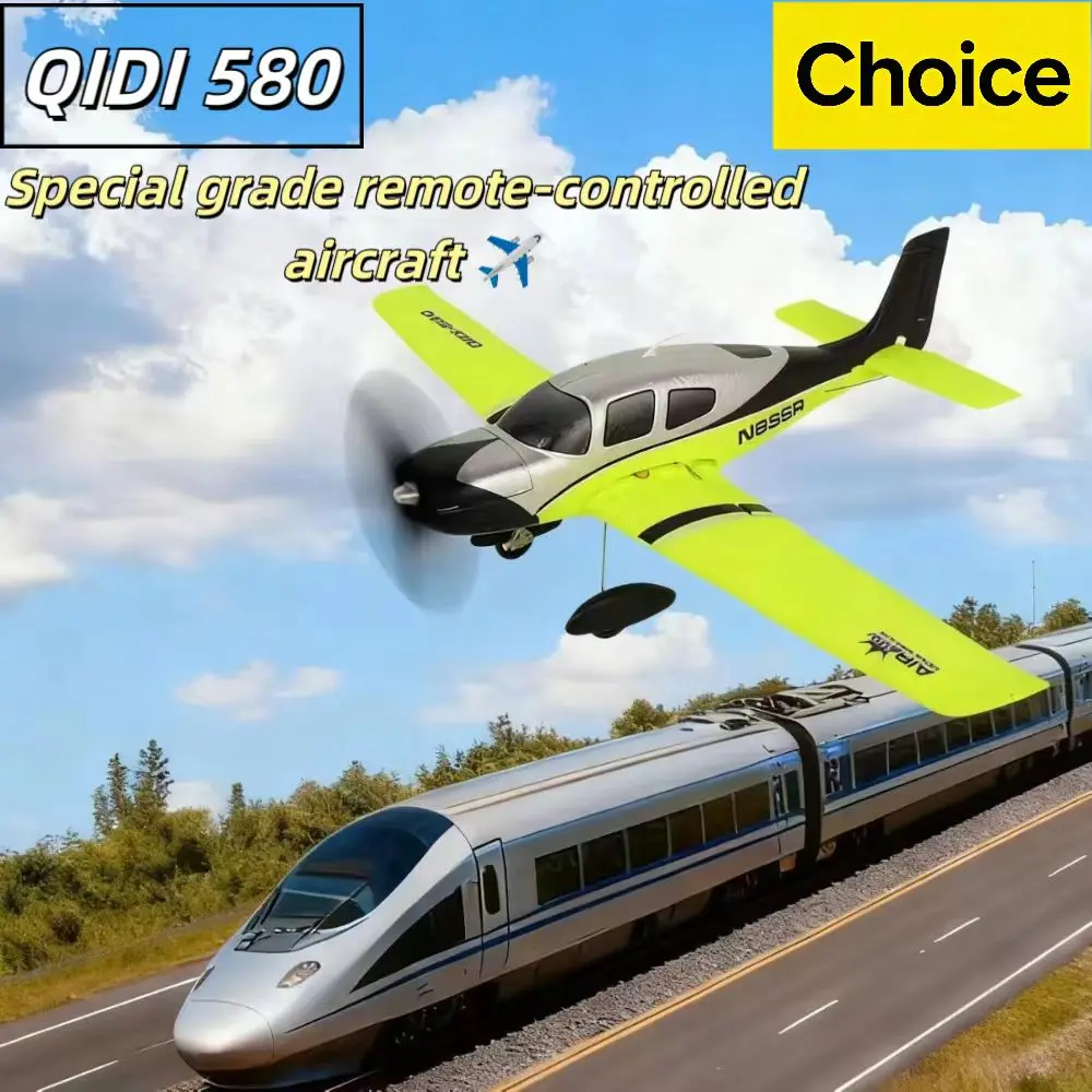

QIDI580 Stunt RC Glider Plane 4CH 2.4G Remote Control Brushless Aircraft EPP Foam Fixed Wing Airplane Model Toys for Children