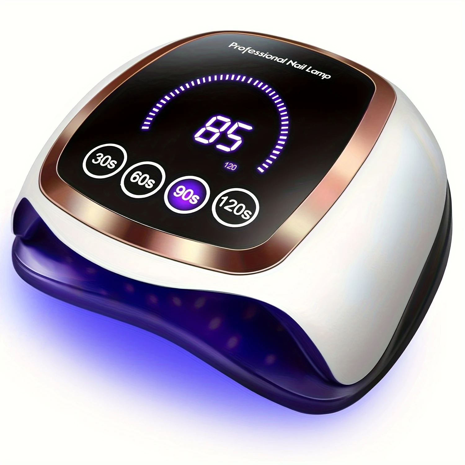 Professional UV LED Nail Lamp with LCD Display, Auto Sensor, and 4 Timer Settings - Salon-Quality Home Nail Dryer with 42 Diamon