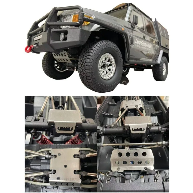 

Metal Chassis Skid Plate Armor for RGT EX86160 1:10 LC79 RC Crawler Direct Fit Upgrade & Protection Replacement Part Accessories