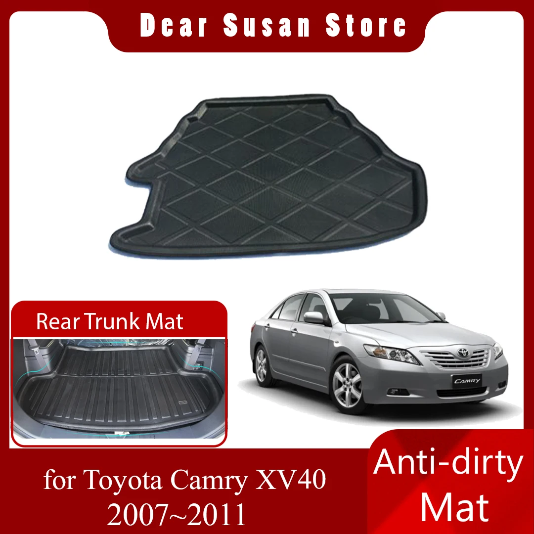 

Rear Trunk Mat for Toyota Camry XV40 Daihatsu Altis Aurion 2007~2011 Tray Waterproof Floor Pad Space Boot Carg Cover Accessorie