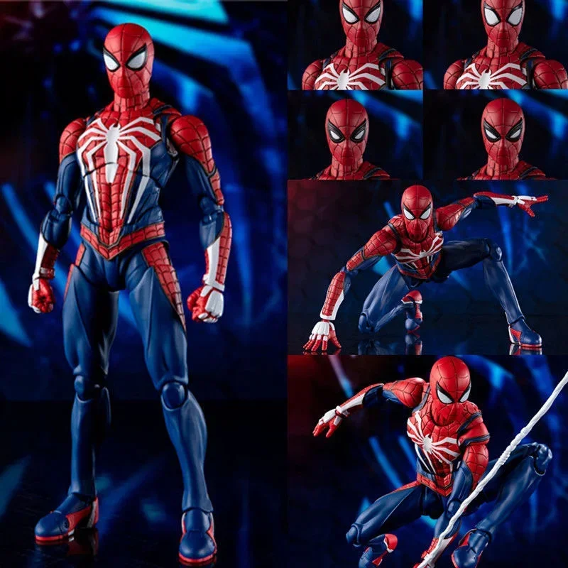 

PS4 Spiderman Figure Avengers Spider Man Action Figures Upgrade Suit PS4 Game Edition Doll Hot Toys For Boys Gift